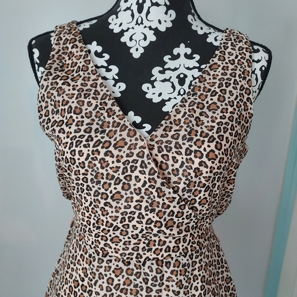 A.N.D. Ea WY Leopard Sleeveless  Dress Size  S - Picture 10 of 14